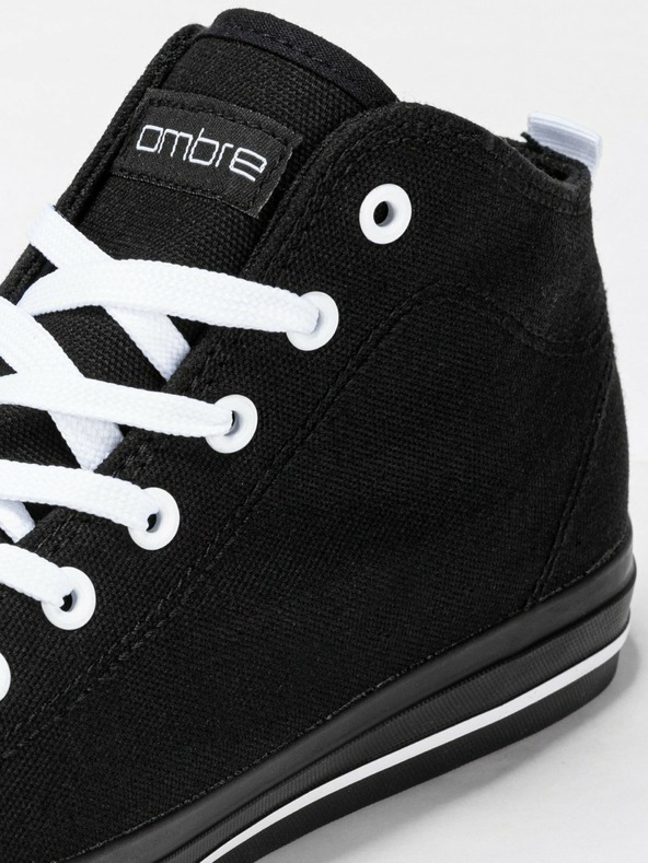 Ombre Clothing Crne muške gležnjače T304