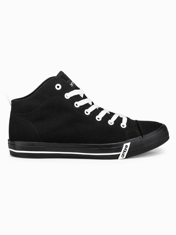 Ombre Clothing Crne muške gležnjače T304