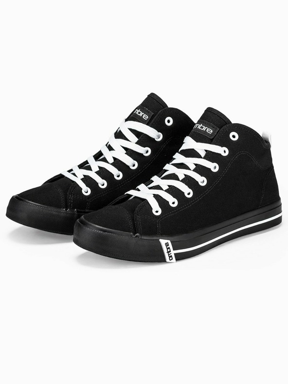 Ombre Clothing Crne muške gležnjače T304