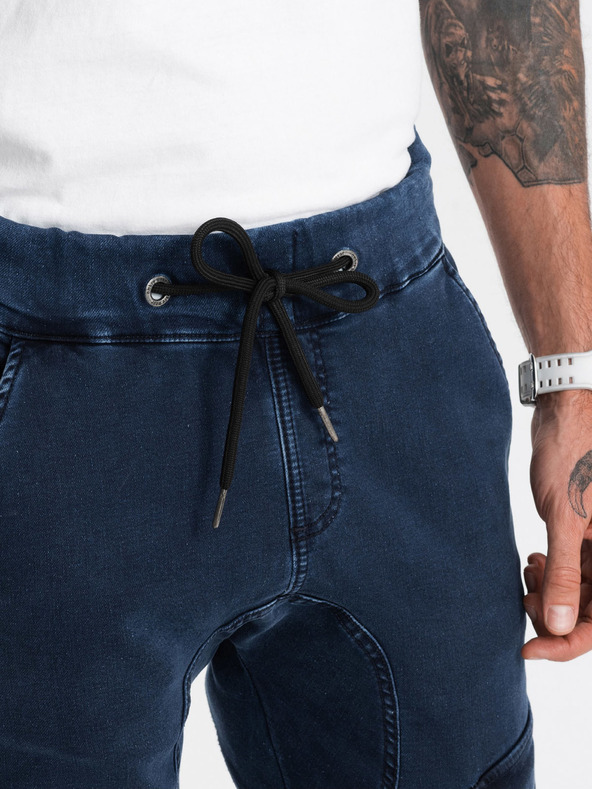 Ombre Clothing Tamnoplave muške cargo hlače Ombre Clothing