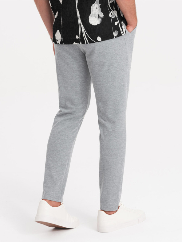 Ombre Clothing Svijetlo sive muške hlače Ombre Clothing