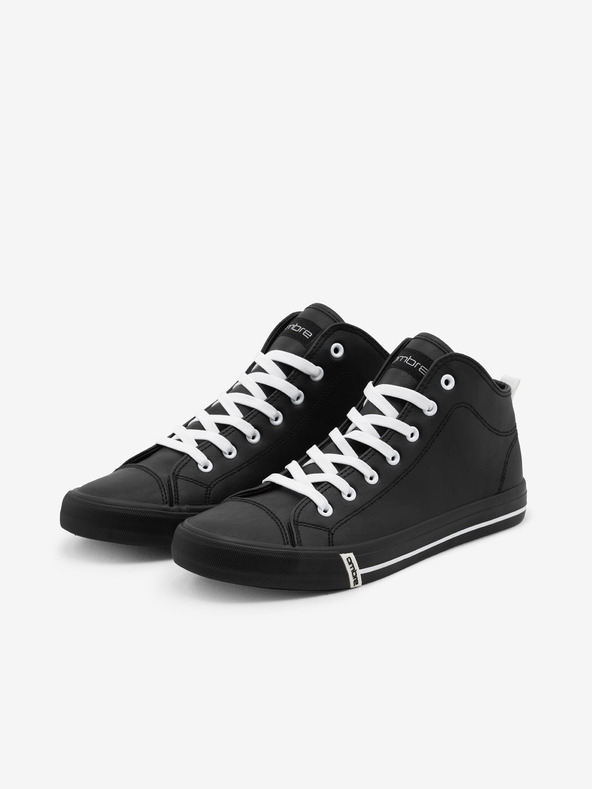 Ombre Clothing Crne muške gležnjače Ombre Clothing