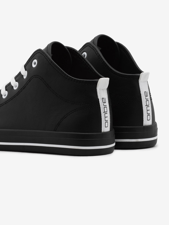 Ombre Clothing Crne muške gležnjače Ombre Clothing