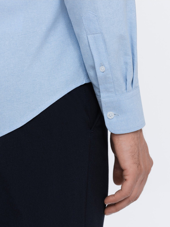 Ombre Clothing Svijetloplava muška košulja Ombre Clothing