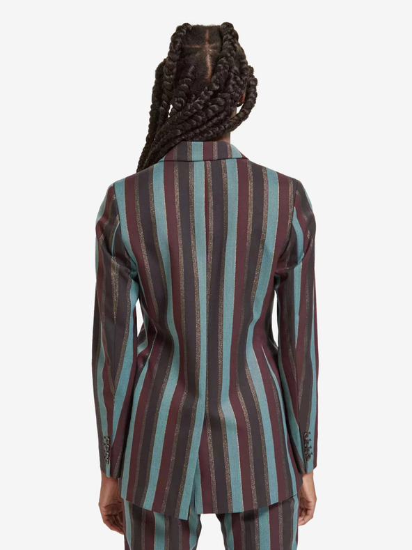 Scotch & Soda Scotch & Soda ženska zelena i crna prugasta jakna