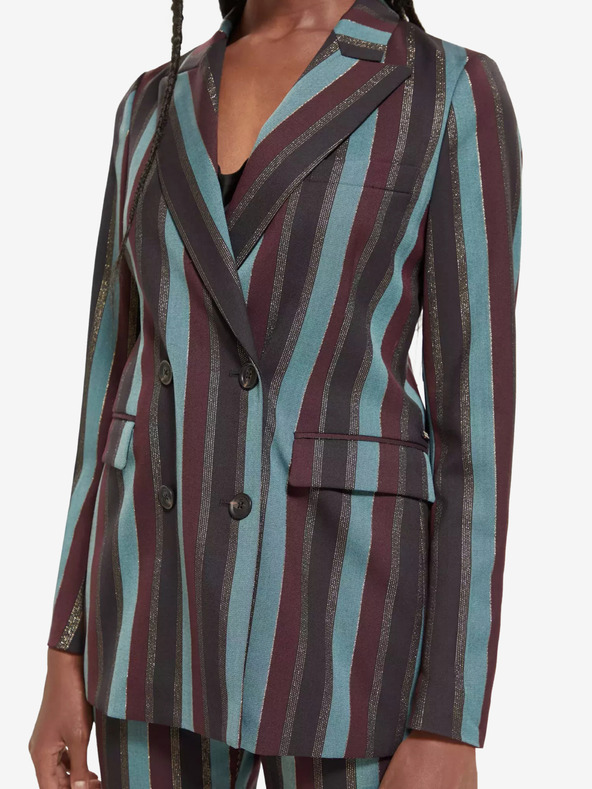 Scotch & Soda Scotch & Soda ženska zelena i crna prugasta jakna