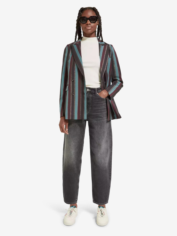 Scotch & Soda Scotch & Soda ženska zelena i crna prugasta jakna