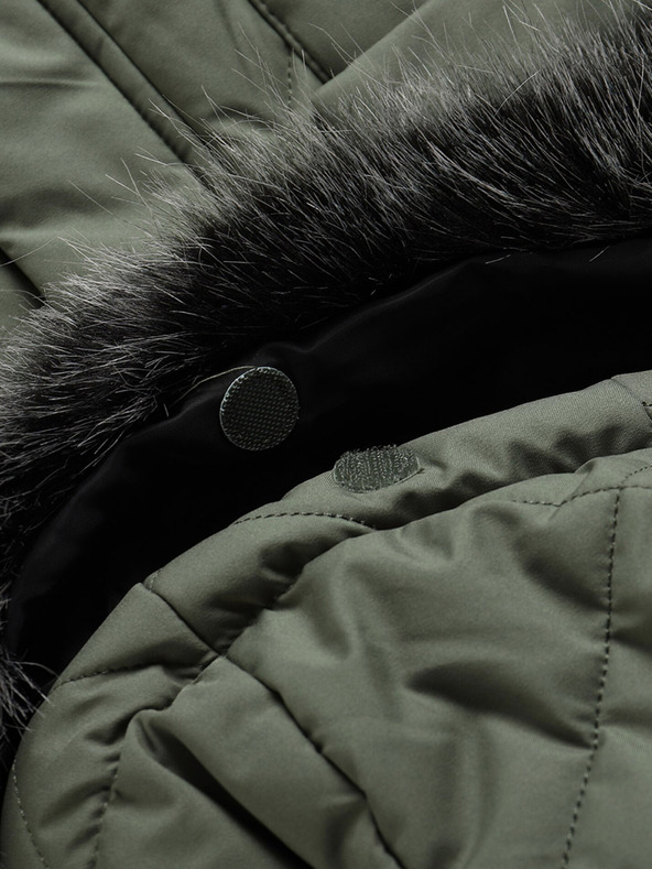 ALPINE PRO Zeleni ženski prošiveni kaput ALPINE PRO Gosbera