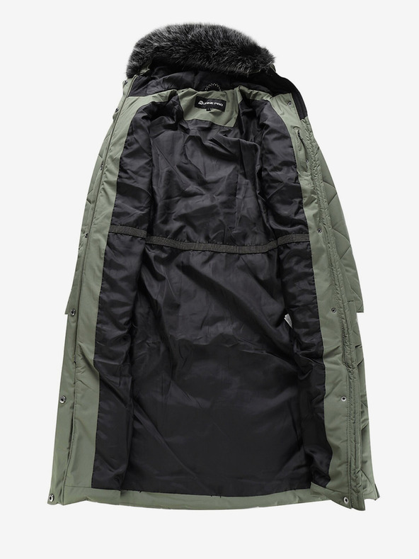 ALPINE PRO Zeleni ženski prošiveni kaput ALPINE PRO Gosbera