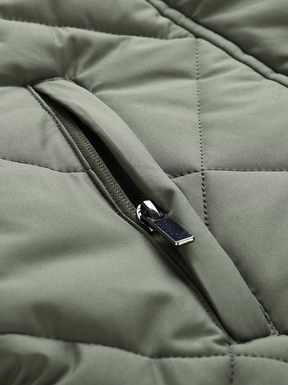 ALPINE PRO Zeleni ženski prošiveni kaput ALPINE PRO Gosbera