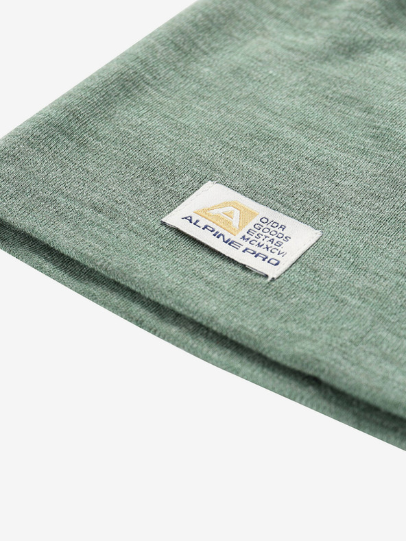 ALPINE PRO Zelena zimska kapa od merino vune ALPINE PRO Bedade