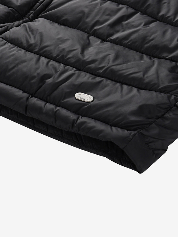 ALPINE PRO Crna ženska prošivena suknja ALPINE PRO Lorfa