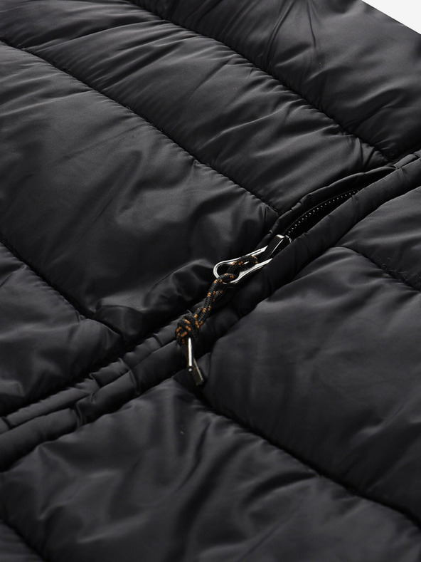 ALPINE PRO Crna ženska prošivena suknja ALPINE PRO Lorfa