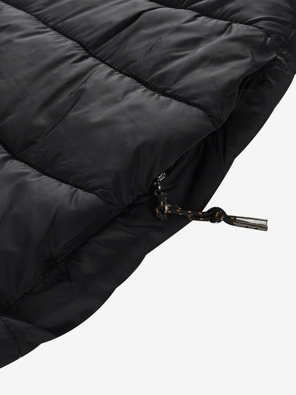 ALPINE PRO Crna ženska prošivena suknja ALPINE PRO Lorfa