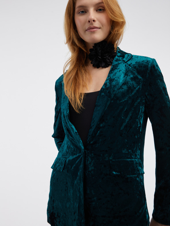 Orsay Zelena ženska baršunasta jakna ORSAY