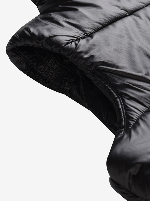 ALPINE PRO Crni ženski prošiveni dugi prsluk ALPINE PRO Urefa