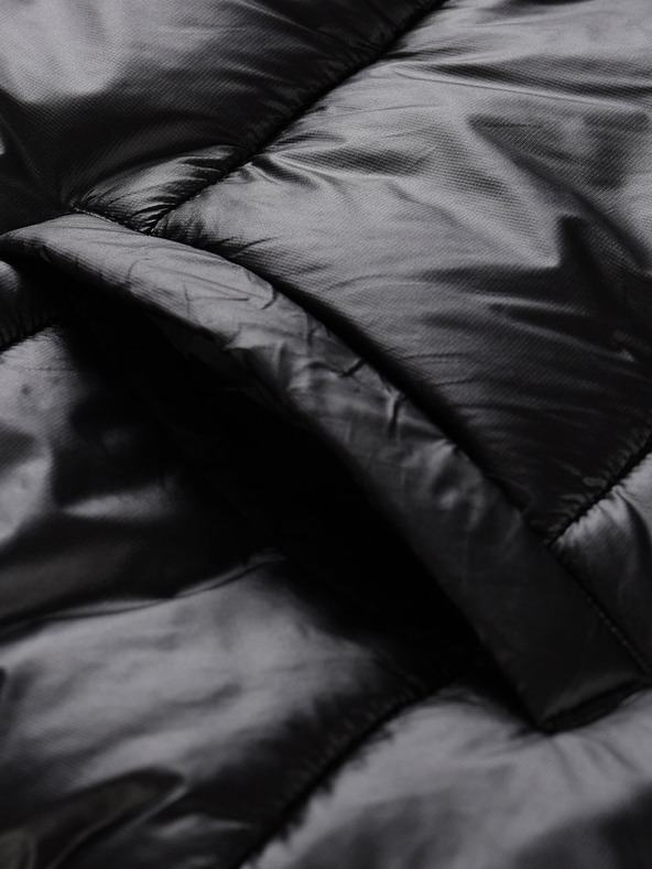 ALPINE PRO Crni ženski prošiveni dugi prsluk ALPINE PRO Urefa