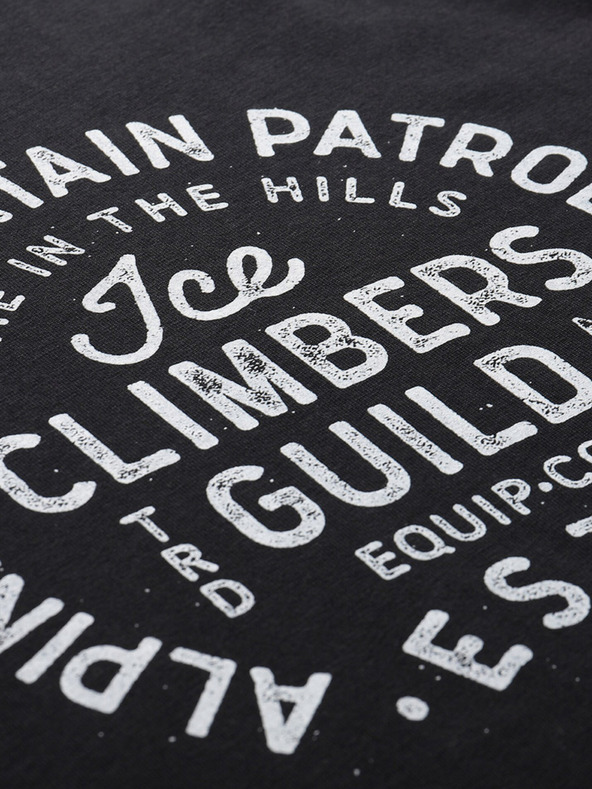 ALPINE PRO Crna muška majica ALPINE PRO Garim