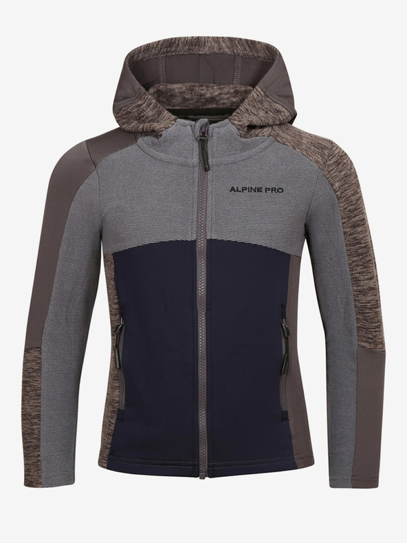 ALPINE PRO Siva dječja majica ALPINE PRO Groto