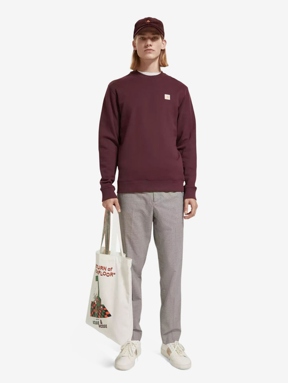 Scotch & Soda Scotch & Soda wine muški sweatshirt