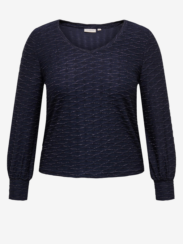 ONLY CARMAKOMA Tamnoplava ženska bluza s uzorkom ONLY CARMAKOMA Astra