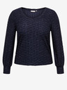 ONLY CARMAKOMA Tamnoplava ženska bluza s uzorkom ONLY CARMAKOMA Astra
