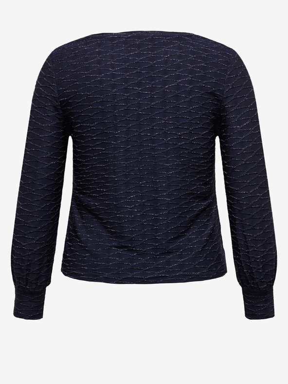 ONLY CARMAKOMA Tamnoplava ženska bluza s uzorkom ONLY CARMAKOMA Astra