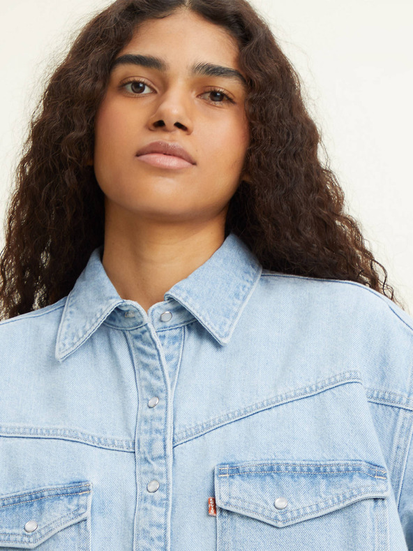 Levi's® Svijetloplava Levi's® Elowen Western traper košulja haljina