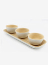 SIFCON Bambusov set od tri zdjelice na SIFCON tacni