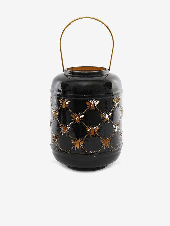 SIFCON Crni metalni lampion sa pčelama 24x14 SIFCON