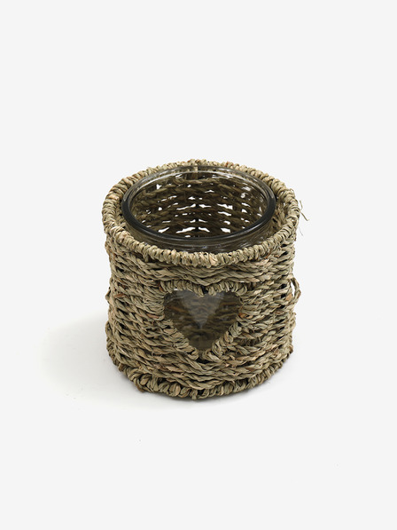 SIFCON SIFCON mali svijećnjak od morske trave u obliku srca