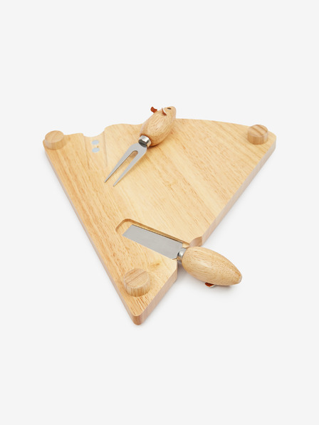 SIFCON Drvena daska i set noževa za serviranje SIFCON sireva