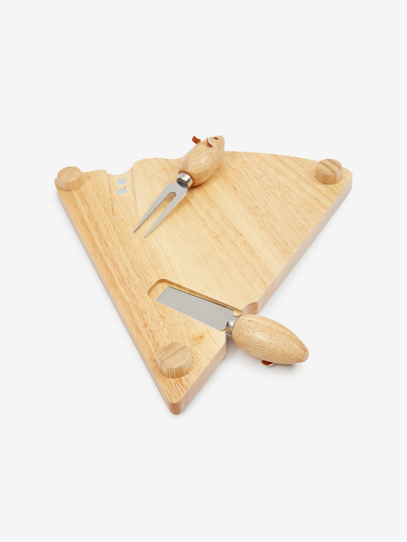 SIFCON Drvena daska i set noževa za serviranje SIFCON sireva