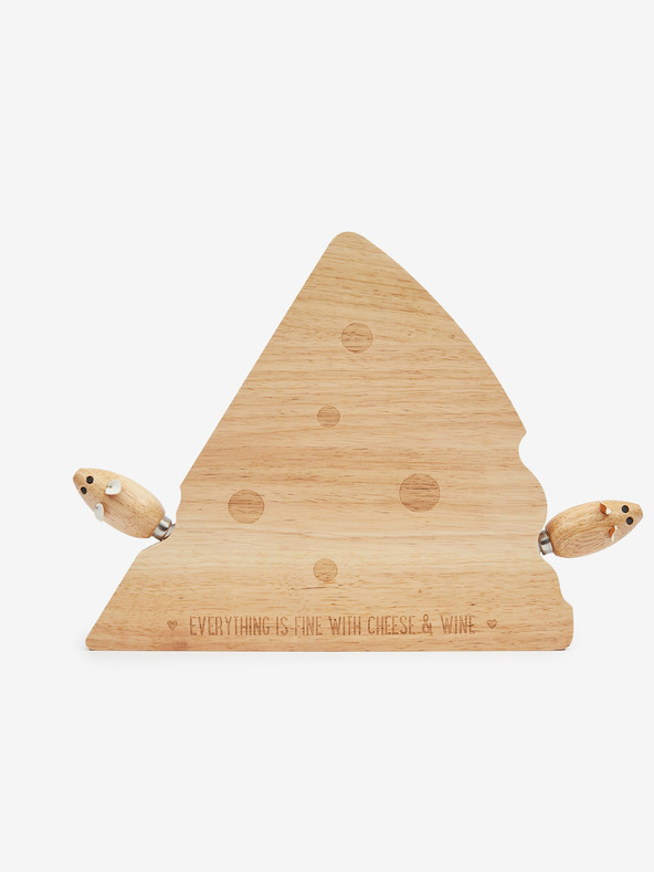 SIFCON Drvena daska i set noževa za serviranje SIFCON sireva