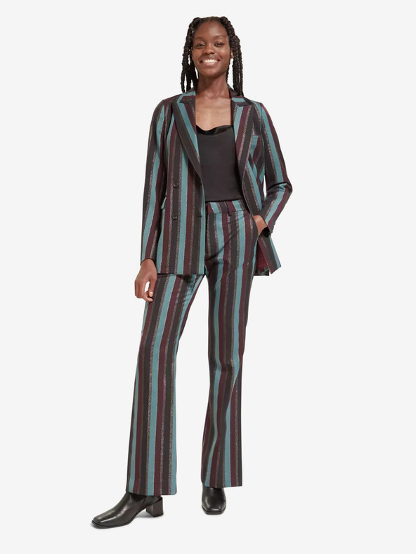 Scotch & Soda Scotch & Soda vinskoplave ženske lepršave hlače kroja