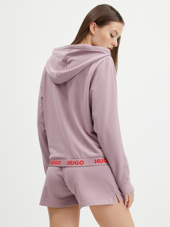 HUGO Stara roza ženska majica s kapuljačom marke HUGO
