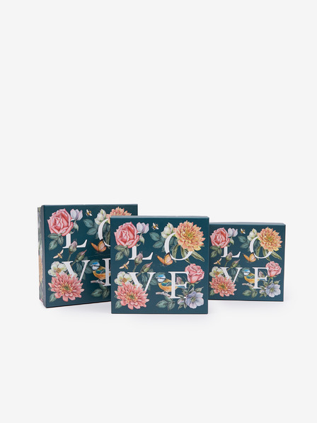 SIFCON Set od tri SIFCON Love poklon kutije s uzorkom