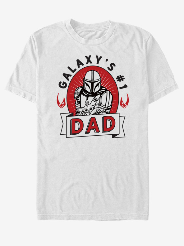 ZOOT.Fan Bijela unisex majica ZOOT.Fan Star Wars Mando Tattoo