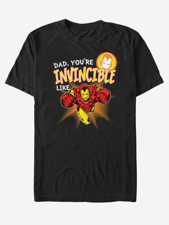 ZOOT.Fan Crna unisex majica ZOOT.Fan Marvel Invincible like Dad