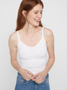 Pieces Bijela ženska osnovna majica bez rukava Pieces Plain