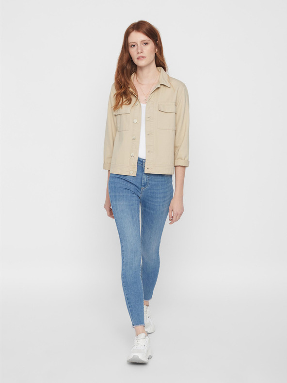 Pieces Bijela ženska osnovna majica bez rukava Pieces Plain