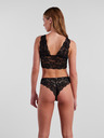 Pieces Crni ženski čipkasti grudnjak Pieces Lina