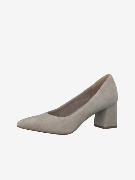 Tamaris Tamaris bež ženske cipele od brušene kože s niskom petom