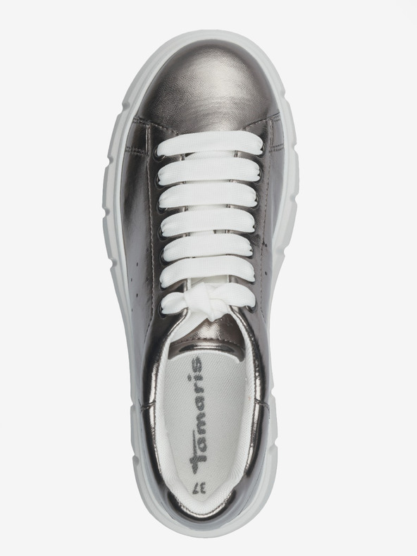 Tamaris Srebrne ženske tenisice na platformi Tamaris