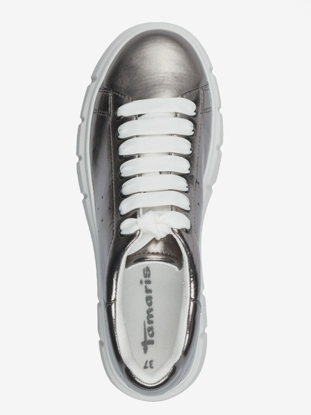 Tamaris Srebrne ženske tenisice na platformi Tamaris