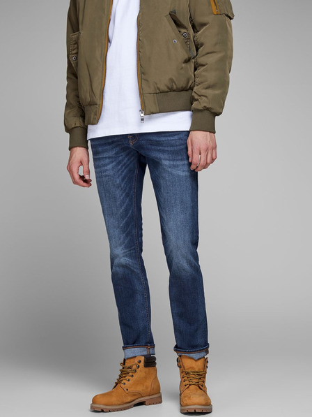 Jack & Jones Jack & Jones Tim tamnoplave uske traperice