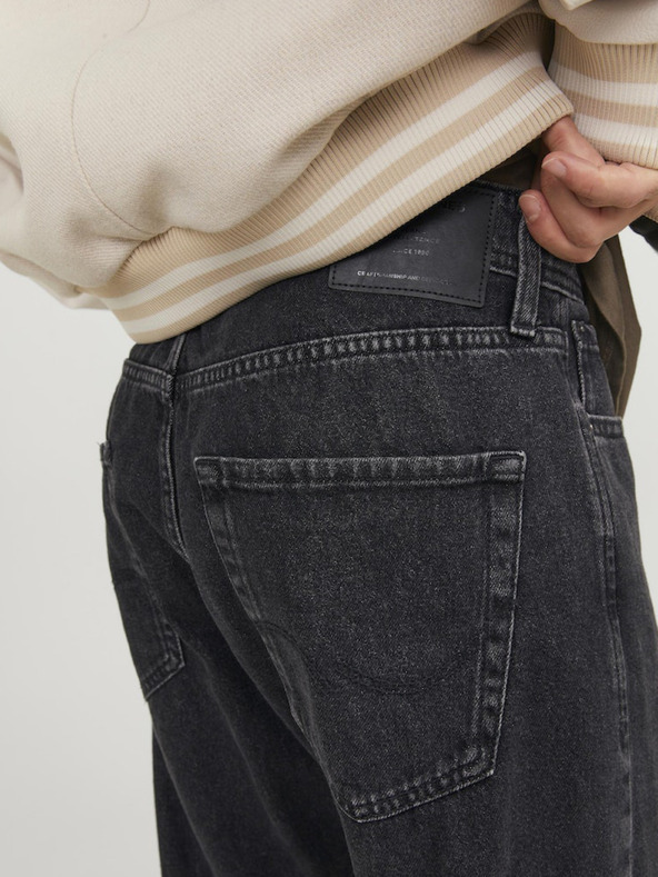 Jack & Jones Jack & Jones Chris crne muške traperice ravnog kroja