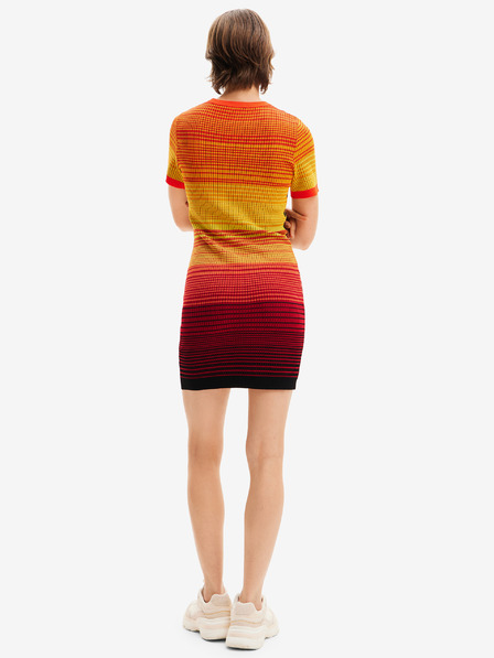 Desigual Žuto-narančasta Desigual Bipalmeri ženska haljina