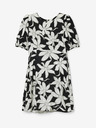 Desigual Desigual Nashville bijelo-crna ženska cvjetna haljina