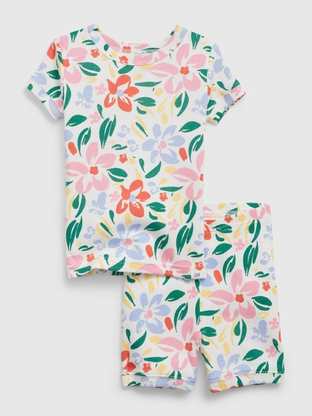 GAP Dječja kratka floral pidžama GAP